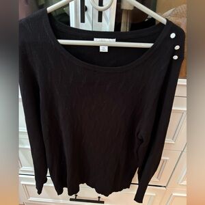 Liz Claiborne Elegant Black Sweater XXL